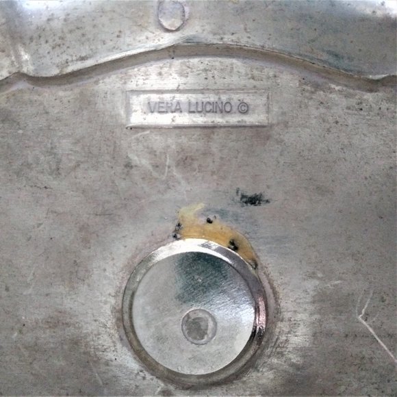 Vintage Vera Lucino Silver Plated Trinket Box - Picture 6 of 7